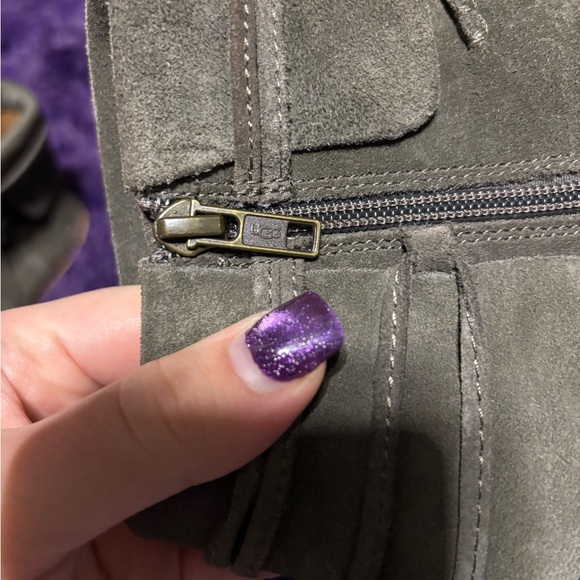 UGG Charcoal Suede Boots - Picture 8 of 15